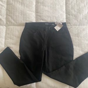 Old navy black high rise straight jeans